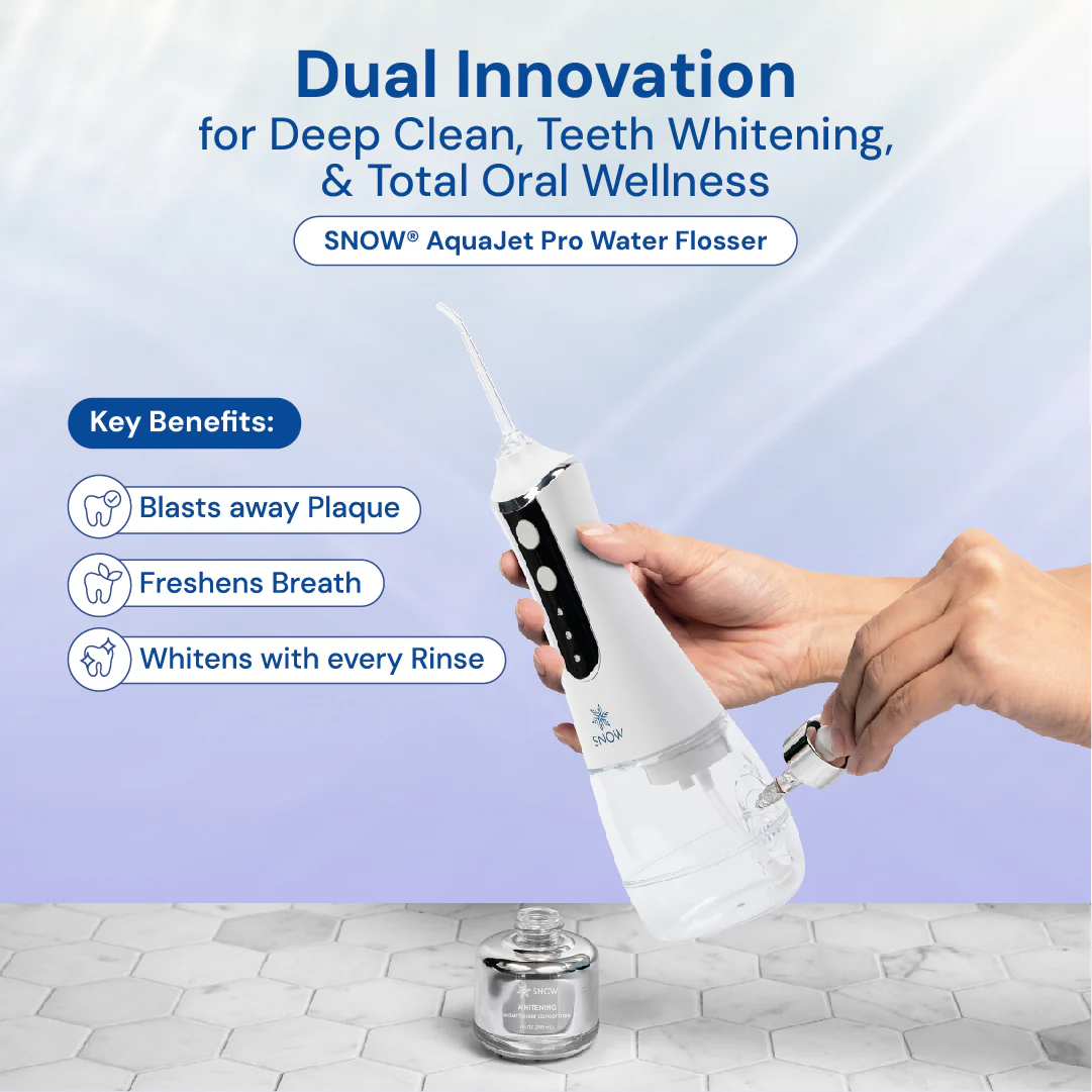 SNOW® AquaJet Pro Water Flosser | Cordless and Mouthwash Compatible - Image 4