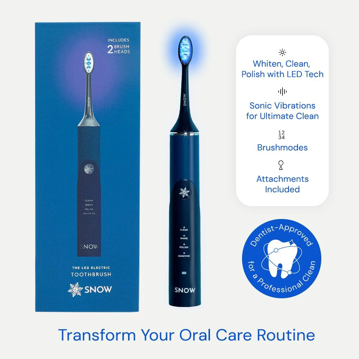 SNOW® LED Whitening Electric Toothbrush - Sonic Technology (Gen 2) - Image 8