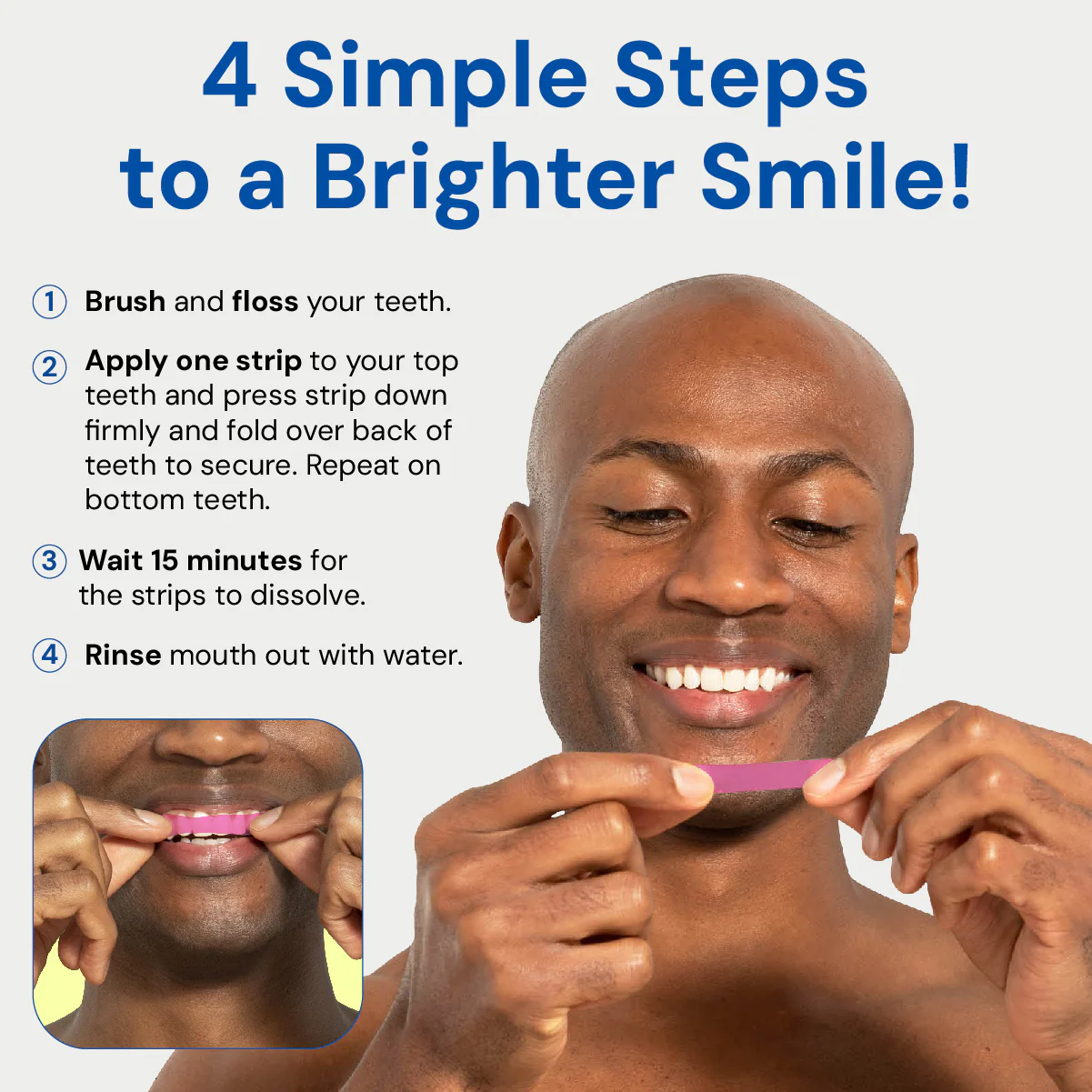 SNOW® Dissolving Purple Teeth Whitening Strips - Image 3